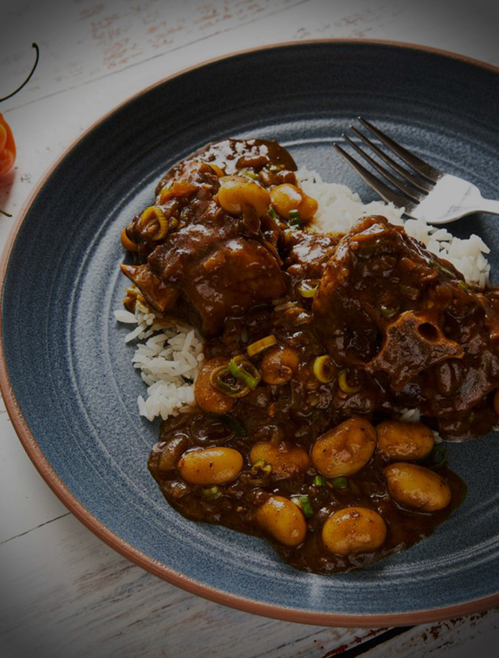 牙買加風味牛油豆燉牛尾